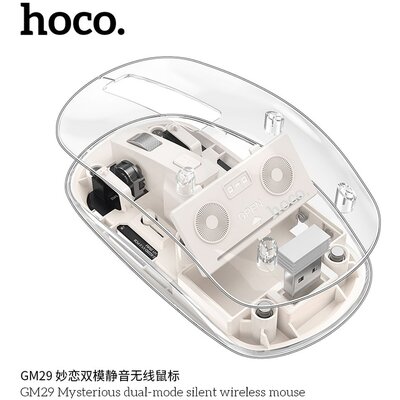 HOCO computer wireless egér 2,4G 1600 dpi GM29 space white