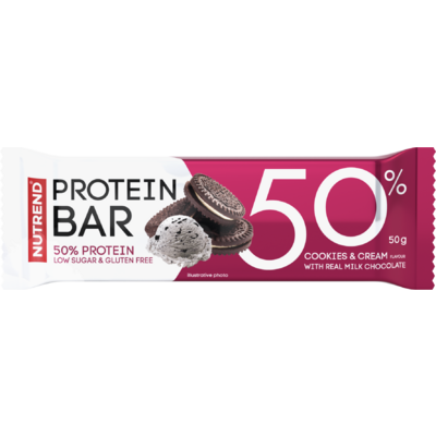 Nutrend protein szelet 50% cookies and cream 50 g