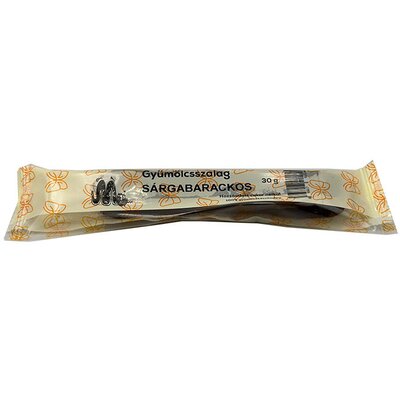 Natural gyümölcsszalag sárgabarackos 30 g