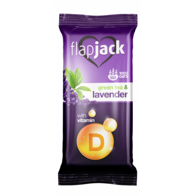 Flap Jack zabszelet citrom-levendula, zöld tea kivonattal, d vitaminnal fehér bevonóba mártva 60 g