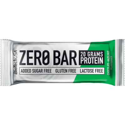 Biotech zero bar csokoládé-mogyoró 50 g