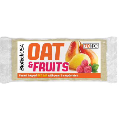 Biotech oat&fruits zabszelet joghurtos körte-málna 70 g