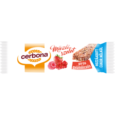 Cerbona szelet cukormentes piros gyümölcsös 20 g