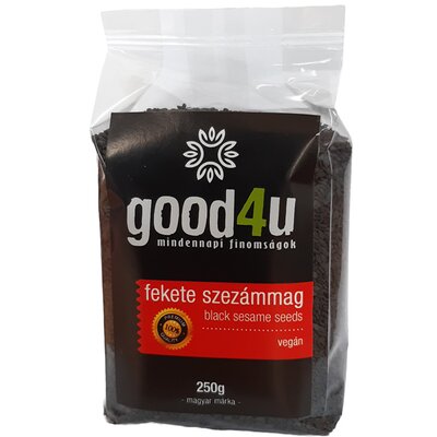 GOOD4U fekete szezámmag 250 g