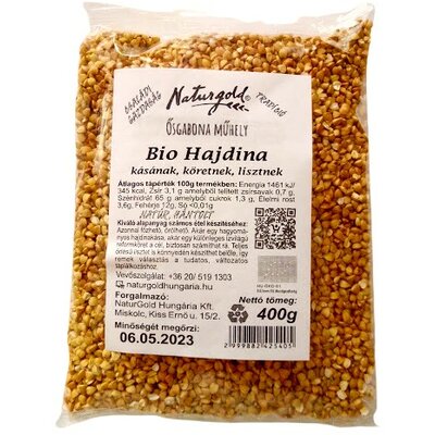 Naturgold bio hajdina főzésre, sütésre 400 g