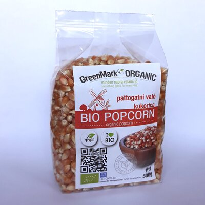 Greenmark bio popcorn 500 g