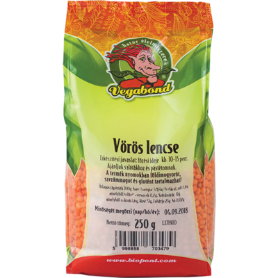 Vegabond vöröslencse 250 g