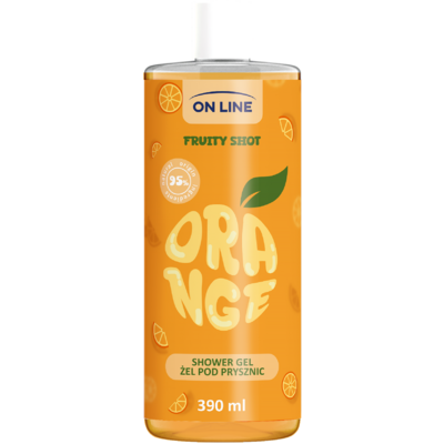 On Line tusfürdő fruity shot narancs 390 ml