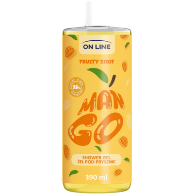 On Line tusfürdő fruity shot mangó 390 ml