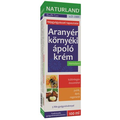 Naturland aranyér környéki ápoló krém 100 ml