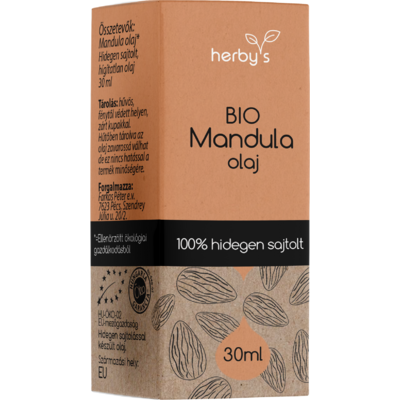 Herbys bio mandula magolaj hidegen sajtolt 30 ml