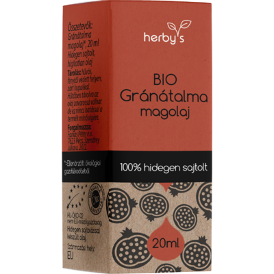 Herbys bio gránátalma magolaj hidegen sajtolt 20 ml