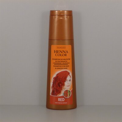 Henna Color hajsampon piros és vörös árnyalatú hajra 250 ml