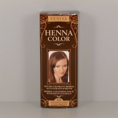 Henna Color szinező hajbalzsam nr 114 aranybarna 75 ml