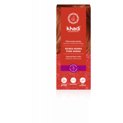 Khadi bio hajfesték por élénkvörös 100% 100 g