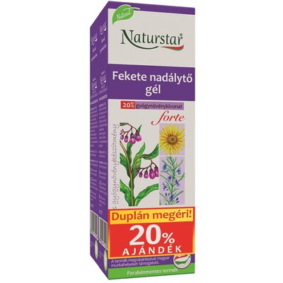 Naturstar fekete nadálytő gél forte dupla 2x60ml 120 ml