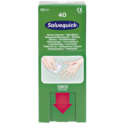 Salvequick Wundreinigungs- tücher Nachfüllkarton 40 Törlőkendők 1009301 40 db