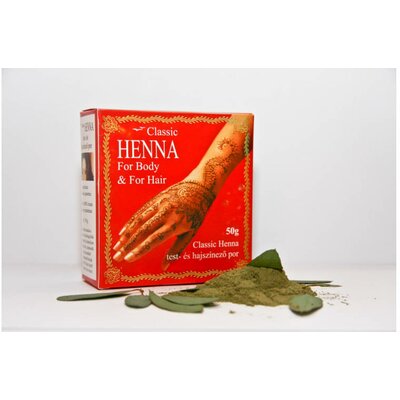 Classic Henna haj és testfesték por 50 g