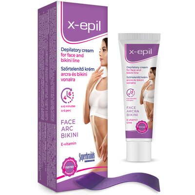 X-Epil szőrtelenítő krém arcra,bikini vonalra 40 ml