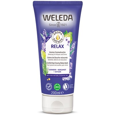 Weleda relaxáló aroma krémtusfürdő esszenciális olajokkal 200 ml