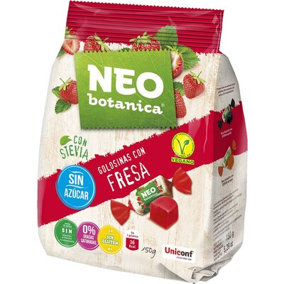 Neo Botanica stevia zselécukorka cukormentes, gluténmentes eper ízű 150 g