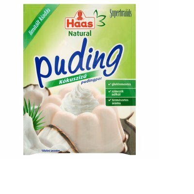 Haas natural pudingpor kókuszízű 40 g