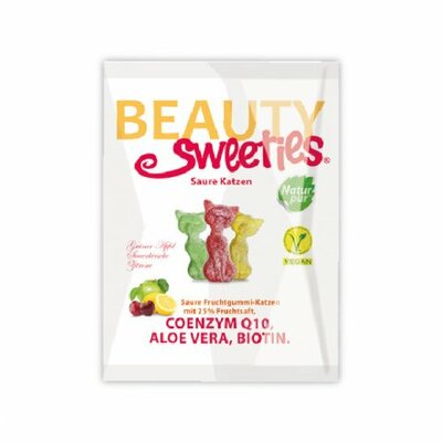 Beauty Sweeties gluténmentes vegán gumicukor cicák 125 g