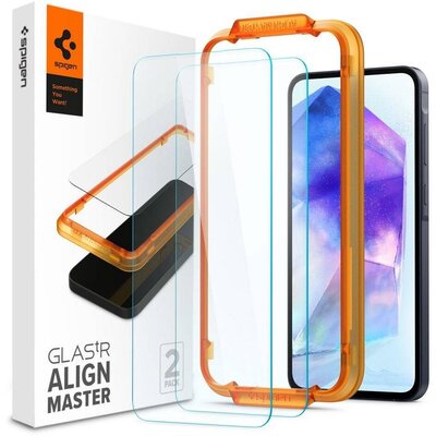 SPIGEN edzett üveg ALM GLAS. TR 2-csomag SAMSUNG A55 5G átlátszó