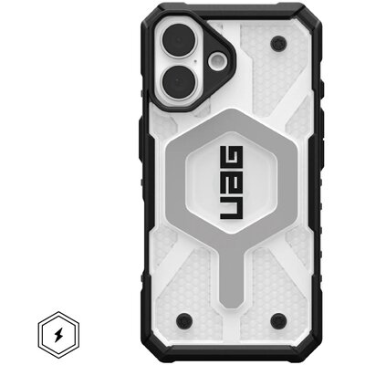 Case (UAG) Urban Armor Gear Pathfinder Clear compatible with MagSafe tok IPHONE 16 ice