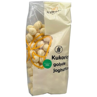 Natural gluténmentes kukoricagolyók joghurt 140 g