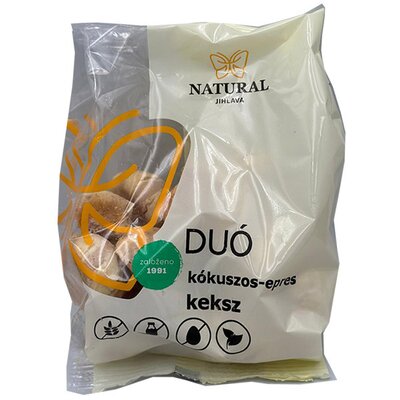 Natural gluténmentes duó keksz kókuszos epres 150 g