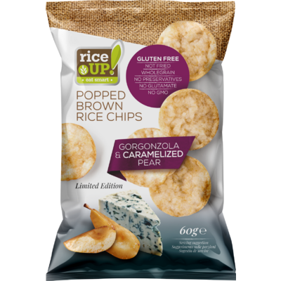 Rice Up chips gorgonzola sajtos ízű 60 g