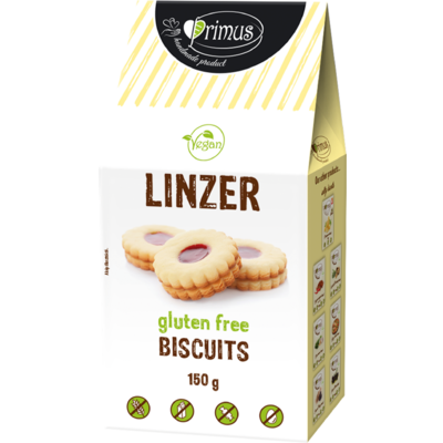 Primus gluténmentes vegán linzer 150 g