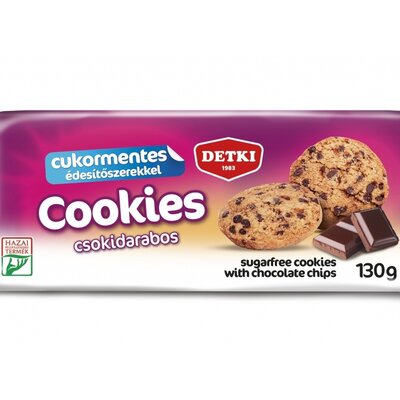 Detki cookies cukorm.keksz csokoládé darabokkal 130 g