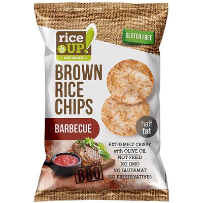 Rice Up barna rizs chips barbecue ízű 60 g