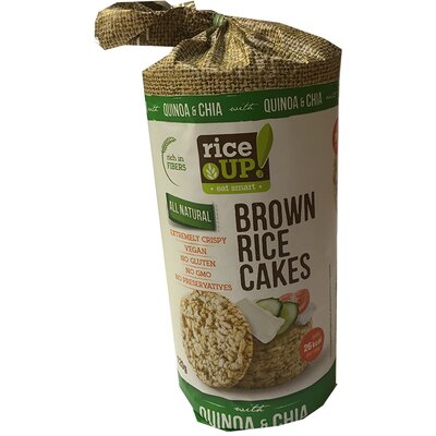 Rice Up barna rizses puffasztott szelet chia mag quinoa 120 g