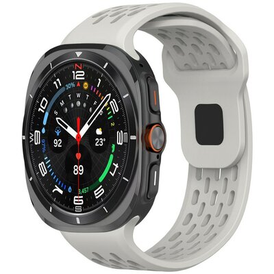 Galaxy Watch 7 Ultra lyukacsos mágneses szil. óraszíj,24mm,Vszür