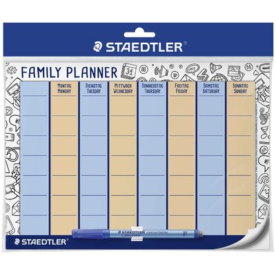 Staedtler Lumocolor® family planner set 641 FP Családi tervező német, angol DIN A4 1 hét/1 oldal 1 db