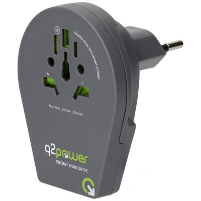 Q2 Power q2-1-1.00200-TH Úti adapter