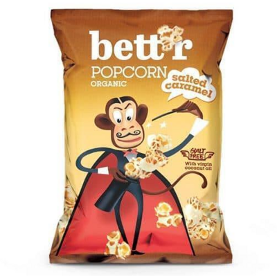 Bettr bio vegán gluténmentes sós karamellás popcorn 60 g