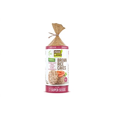 Rice Up barna rizses puffasztott szelet 7 féle szupermaggal 120 g