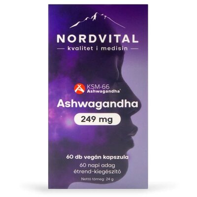 Nordvital ashwagandha 249mg kapszula 60 db