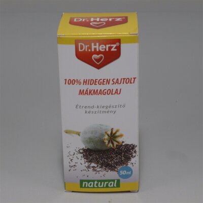 Dr.herz mákmagolaj 100% hidegen sajtolt 50 ml