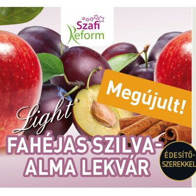 Szafi Reform lekvár fahéjas szilva-alma 350 g