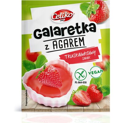 Celiko tortazselé agar-agarral eper 45 g