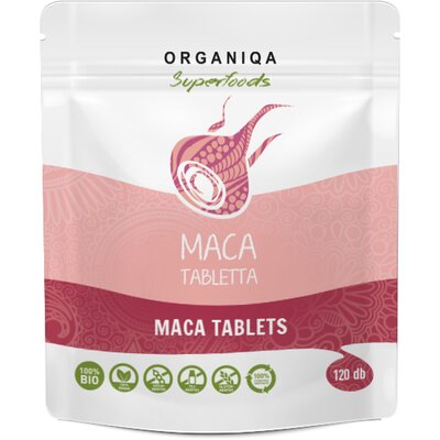 Organiqa bio maca tabletta 120 db