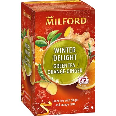 Milford winter delight zöld tea gyömbér-narancs 20x1,75g 35 g