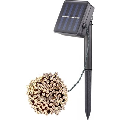 Napelemes fényfüzér WS-SL02 200L LED 0.6 W Melegfehér Zöld