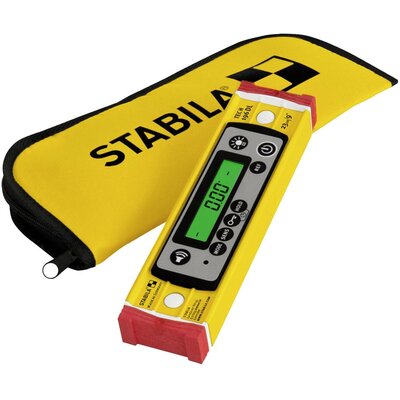 Stabila 19831-ISO Digitális vízmérték Kalibrált (ISO) csúszásgátlóval, táskával 23 cm 0.5 mm/m