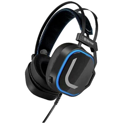 Denver GHS-131 Gamer Over Ear headset Vezetékes Stereo Fekete